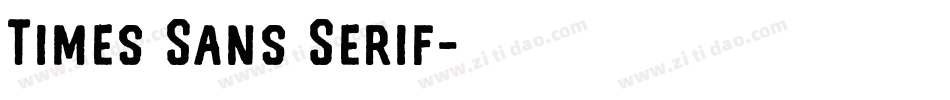 Times Sans Serif字体转换